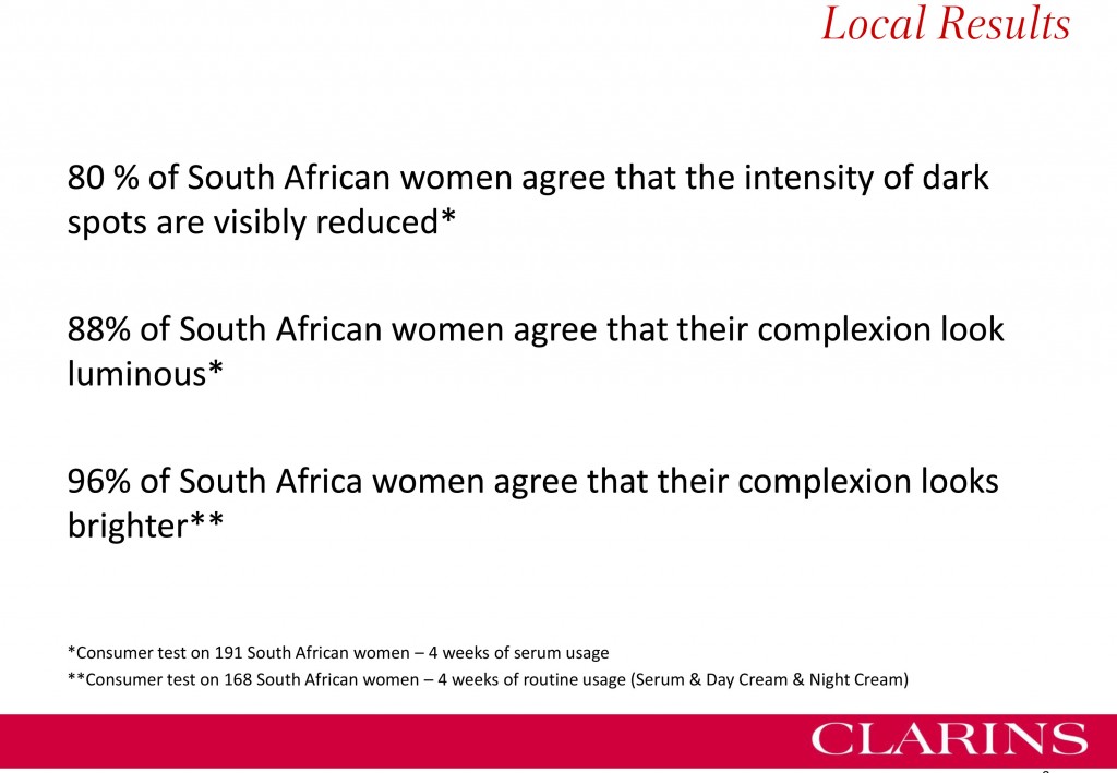 Clarins Research for SA