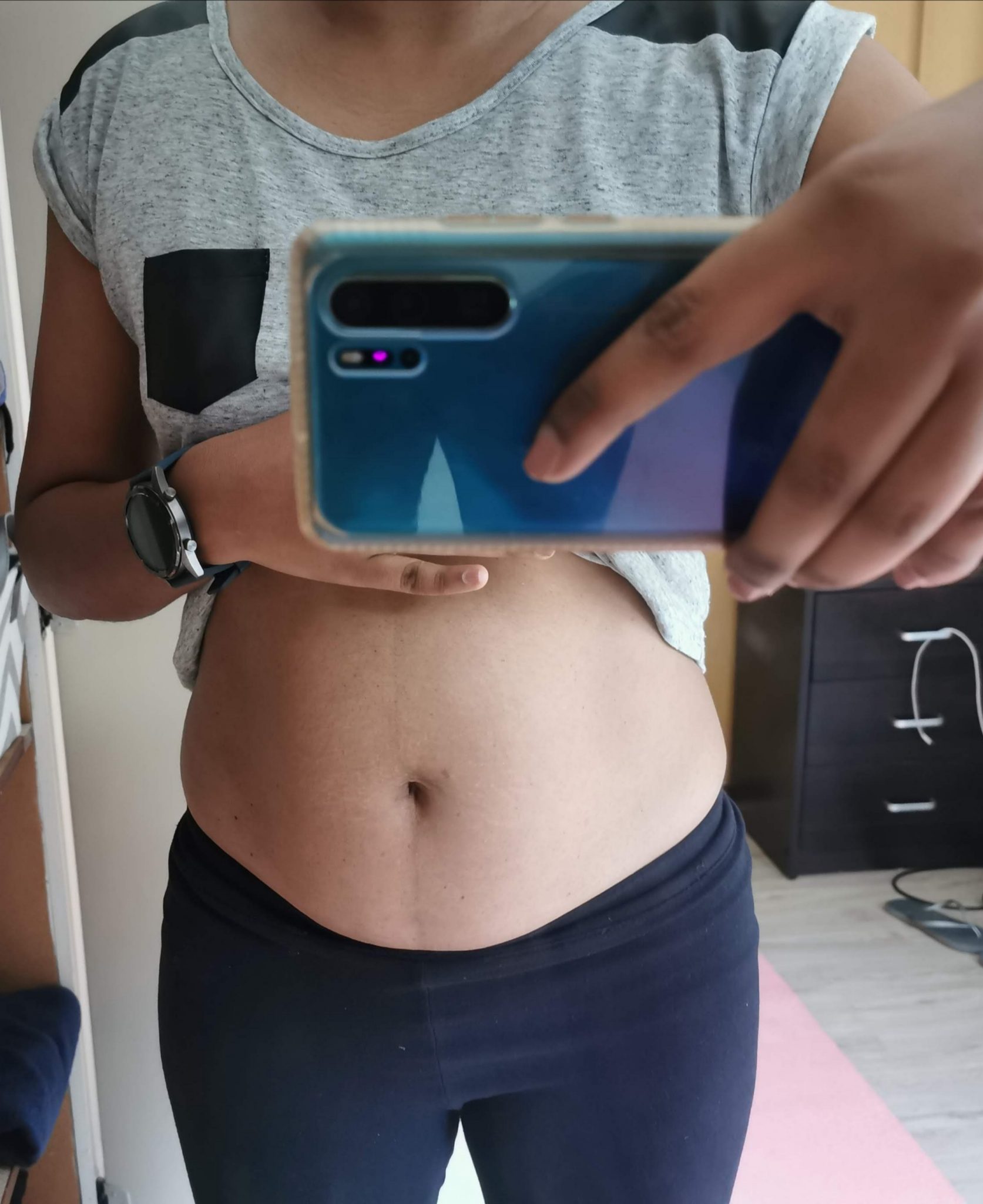 chloe ting abs in 2 weeks before and after